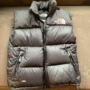 North Face 700 fill vest with hood S/XS